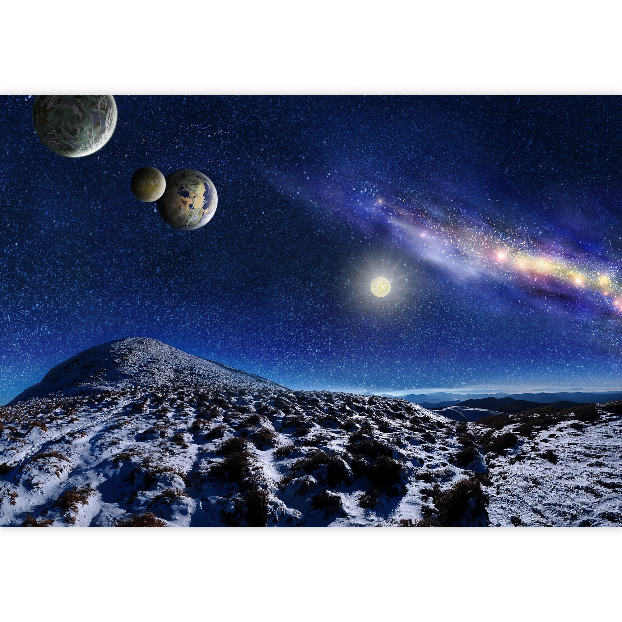 Wall26 Wall Mural Garden Lawn Green Grass Natural Scenery Removable Self-Adhesive Large Wallpaper - 100X144 Inches